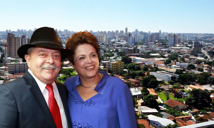 Lula, Dilma e, ao fundo, Campo Grande, a Cidade Morena Lula, Dilma e, ao fundo, Campo Grande, a Cidade Morena