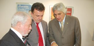 Biffi, Vander e Delcídio, em recente visita aos ministérios do governo