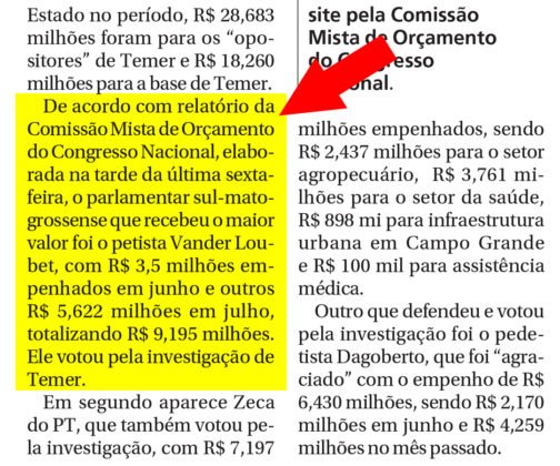 Reportagem do Correio do Estado destacou atua&ccedil;&atilde;o de Vander