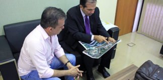 Vander e o defensor público-geral Fábio Rogério conversaram sobre projeto da sede do órgão na Capital