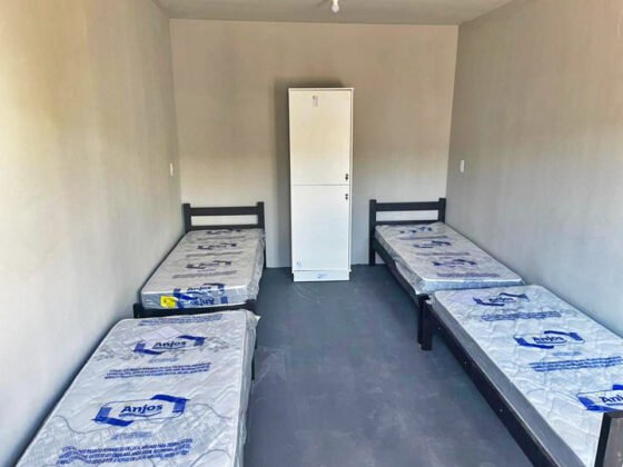 Visita a obra dos alojamentos para trabalhadores que v&atilde;o atuar na constru&ccedil;&atilde;o da nova f&aacute;brica da Suzano