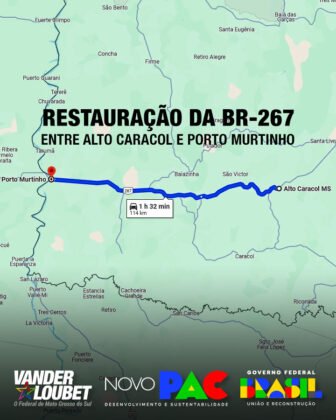 Vander celebra início dos trabalhos para restauração de trecho da BR-267