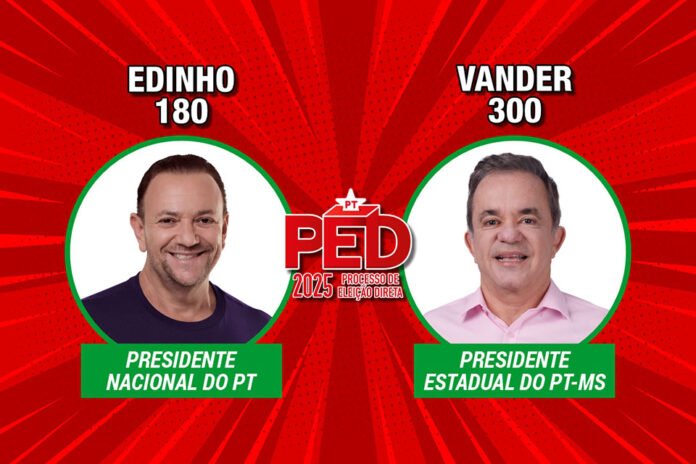 Edinho e Vander lançam suas candidaturas à Presidência do PT Edinho e Vander lançam suas candidaturas à Presidência do PT