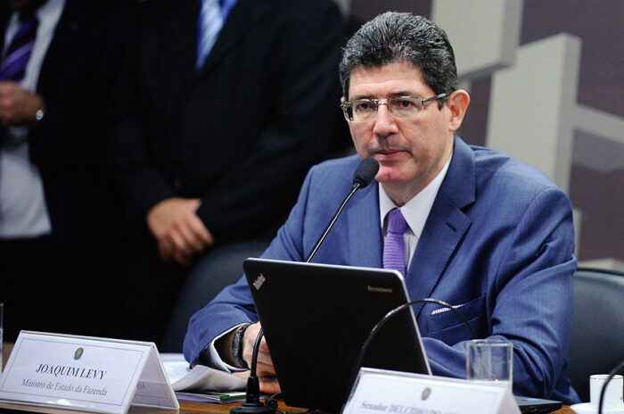 Ministro Levy na audiência da CAE no Senado (Foto: Edilson Rodrigues/Agência Senado)