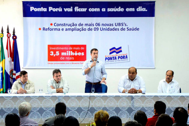 Vander participou com Ludimar do lançamento das obras de saúde