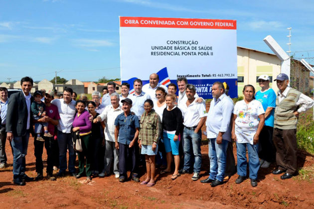 Vander e Ludimar visitaram algumas das obras que já estão em andamento