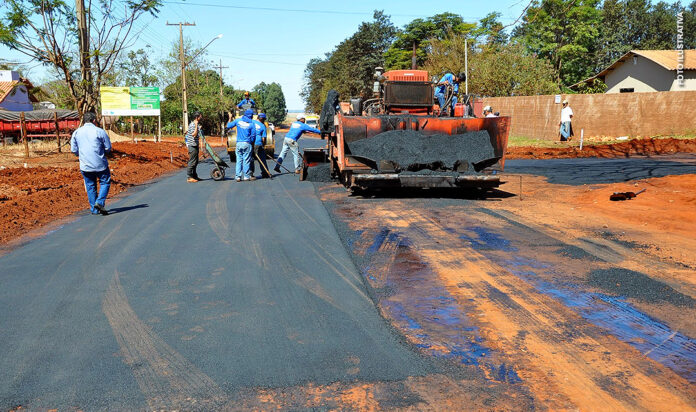 Município será beneficiado com pavimentação asfáltica