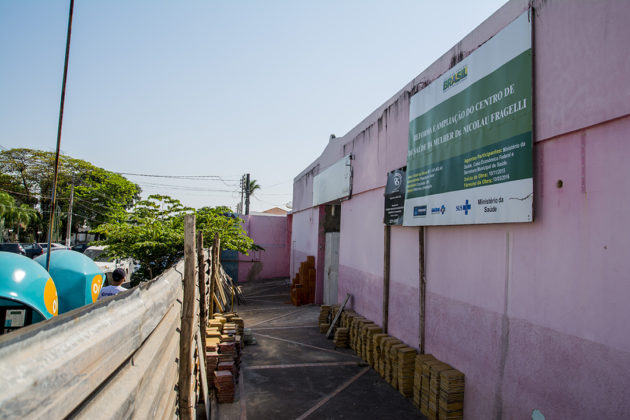 Obra no Centro de Saúde da Mulher Dr. Nicolau Fragelli (Foto: Ascom/PMC)