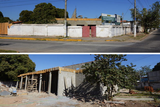 Obra no CIS e Laboratório de Análises Clínicas (Foto: Ascom/PMC)