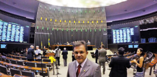 Deputado Vander Loubet no Plenário da Câmara