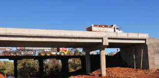 Ponte de concreto construída pelo Estado na MS-166, entre Maracaju e Nioaque