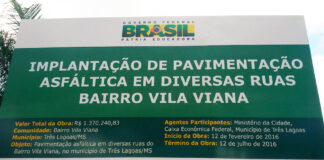 Pavimentação está sendo executada com recurso de emenda de Vander