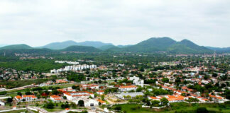 Vista aérea de Ladário (Foto: Clóvis Neto)