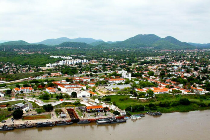 Vista aérea de Ladário (Foto: Clóvis Neto)