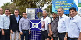 Vander participou da inauguração da 1ª etapa das obras ao lado de diversas autoridades