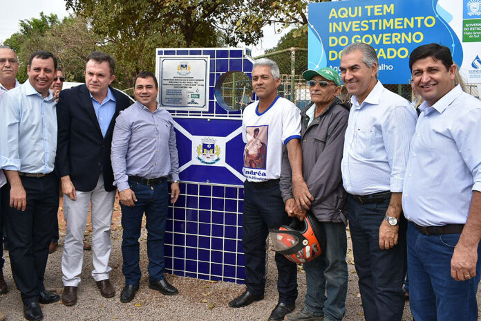 Vander participou da inauguração da 1ª etapa das obras ao lado de diversas autoridades