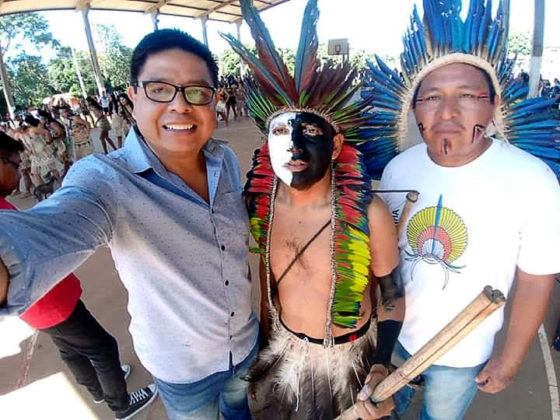 Dionedison representou Vander em festividades pelo Dia do Índio