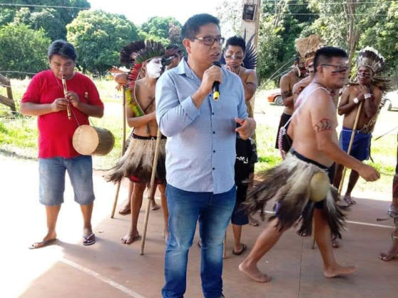 Dionedison representou Vander em festividades pelo Dia do Índio