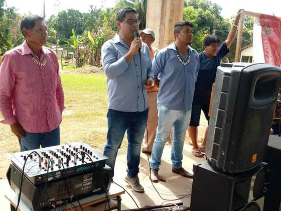 Dionedison representou Vander em festividades pelo Dia do Índio