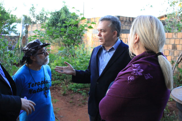 Vander foi ao Lageado conhecer projeto social do Frei Jonas, beneficiado pela atuação do mandato