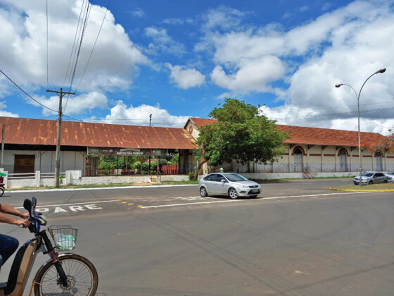 Local da obra da Central de Comercialização da Agricultura Familiar de Três Lagoas