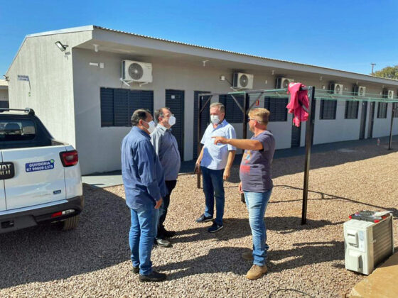 Visita a obra dos alojamentos para trabalhadores que vão atuar na construção da nova fábrica da Suzano