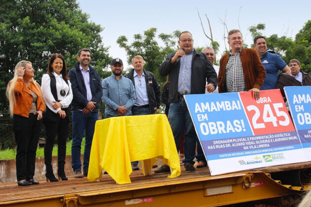 Com emenda de Vander e Zeca, Amambai lança maior obra da Vila Limeira