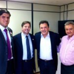 Em fevereiro, Vander e os prefeitos de Fátima do Sul e Porto Murtinho estiveram com o presidente nacional da Funasa