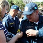 Momento da entrega das insígnias de 3º sargento