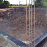 Terraplanagem ficou pronta e agora está sendo feita a drenagem