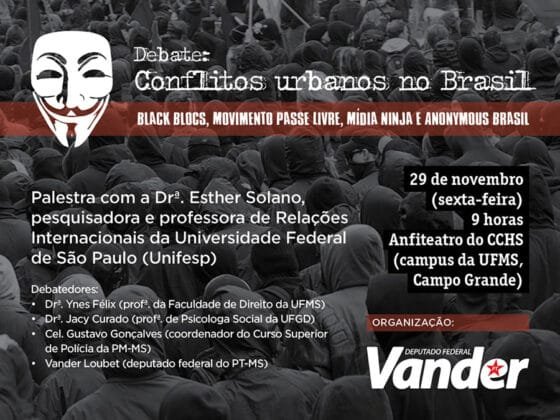 Panfleto virtual de divulga&ccedil;&atilde;o do debate