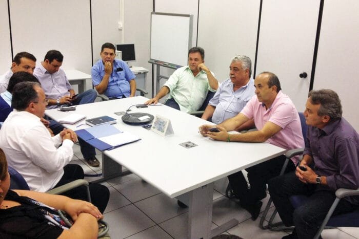 Vander, Zé Henrique, Leleco e Silas na Superintendência da CEF