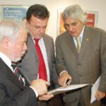 Biffi, Vander e Delcídio, em recente visita aos ministérios do governo