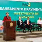 Presidenta Dilma, durante o anúncio da liberação dos recursos