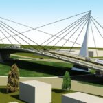 Projeto do viaduto na Avenida Costa e Silva, próximo ao Estádio Morenão