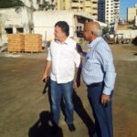 Vander visitou as obras de reforma e ampliação da maternidade