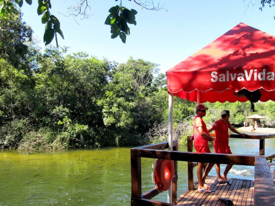 Na praia, balne&aacute;rio ou piscina, salva-vidas garantem mais seguran&ccedil;a aos frequentadores