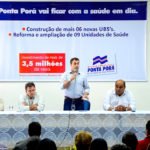 Vander participou com Ludimar do lançamento das obras de saúde