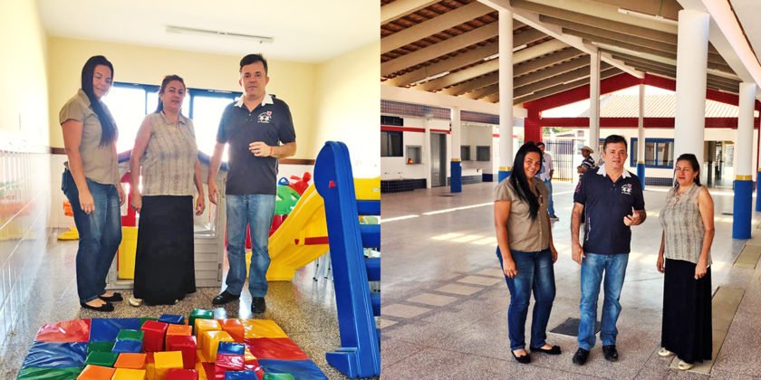 Vander visitou o novo Ceinf de Rio Verde ao lado da secret&aacute;ria de Educa&ccedil;&atilde;o
