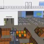 Visão geral interna do projeto do Mercado Escola