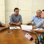 Vander e Zeca estiveram com Marquinhos para estabelecer parceria pelos parques