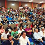 Auditório do LAC-UFMS ficou lotado para palestra de Haddad