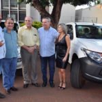 Deputado foi representado por Eduardo em inauguração de posto de saúde e entrega de veículos