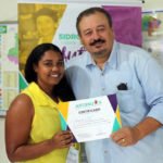 Assessor Eduardo também repeesentou Vander em entrega de certificados de curso de capacitação