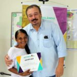 Assessor Eduardo também repeesentou Vander em entrega de certificados de curso de capacitação