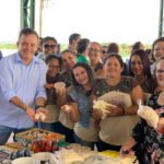 Em Sonora, Vander participou da inauguração da Feira do Produtor e de obra de abastecimento de água.