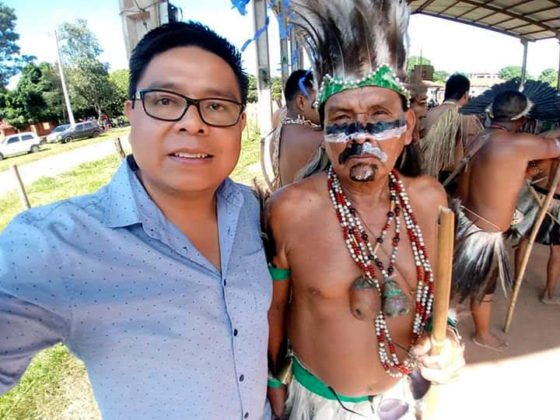 Dionedison representou Vander em festividades pelo Dia do &Iacute;ndio