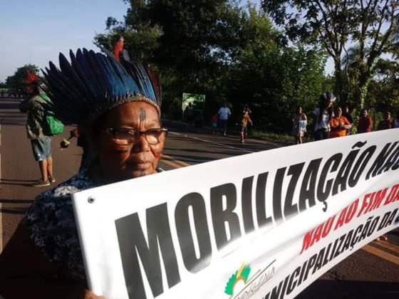 Ind&iacute;genas protestaram na BR-262 em defesa da Sesai