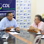 Deputado Vander foi recebido na CDL-CG pelo seu presidente e pela presidente da FCDL-MS