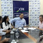 Deputado Vander foi recebido na CDL-CG pelo seu presidente e pela presidente da FCDL-MS